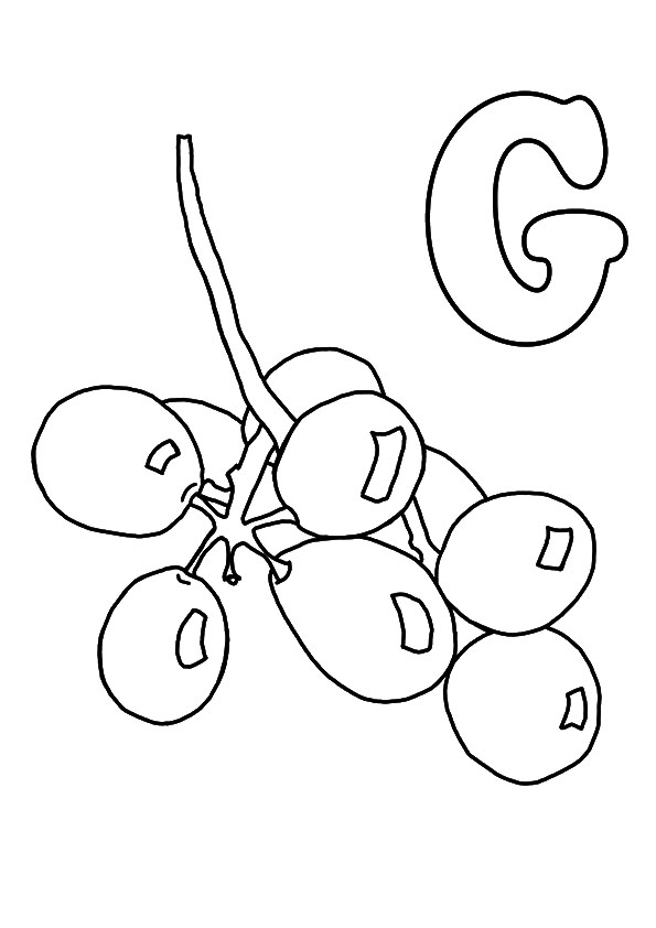 Plansa de colorat cu Fructe 221 7